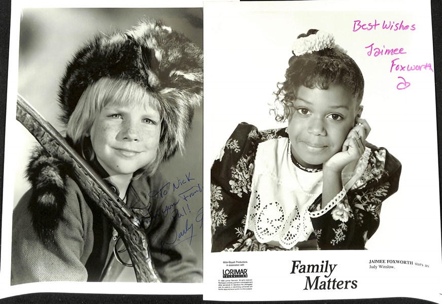 Lot of (80) Youth Celebrity Signed Photos (many personalized) w. Atticus Shaffer, Michael Fishman, +(JSA Auction Letter)