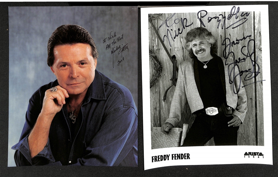 Lot of (13) Signed Photos (many personalized) w. Paul Anka, Chynna Phillips + (JSA Auction Letter) 