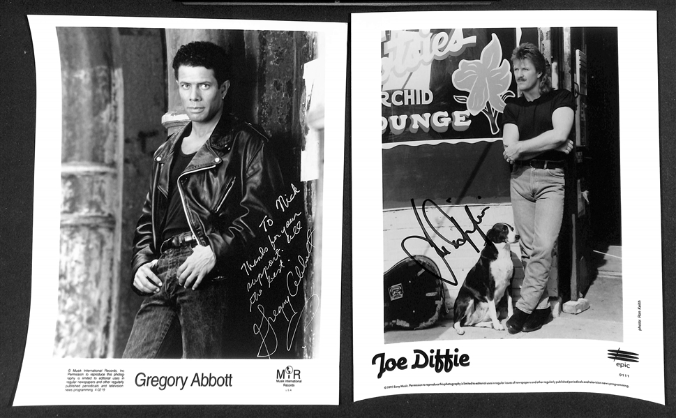 Lot of (13) Signed Photos (many personalized) w. Paul Anka, Chynna Phillips + (JSA Auction Letter) 