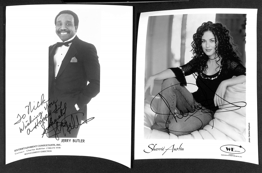 Lot of (13) Signed Photos (many personalized) w. Paul Anka, Chynna Phillips + (JSA Auction Letter) 