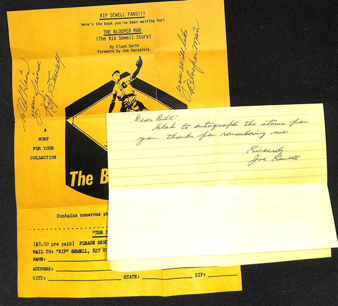 Lot of (60+) Mostly Sports Related Signed Letters & Notes - Many on Team Letterhead - w. Bill Bradley, Johnny Sain, More - JSA Auction Letter