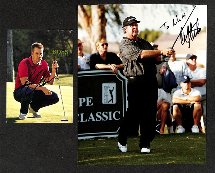 Lot of (50+) Signed Golf Memorabilia (many personalized) w. Tom Watson, Curtis Strange, +(JSA Auction Letter)