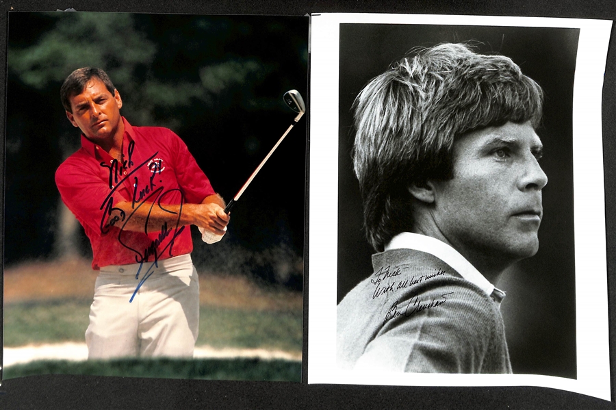 Lot of (50+) Signed Golf Memorabilia (many personalized) w. Tom Watson, Curtis Strange, +(JSA Auction Letter)
