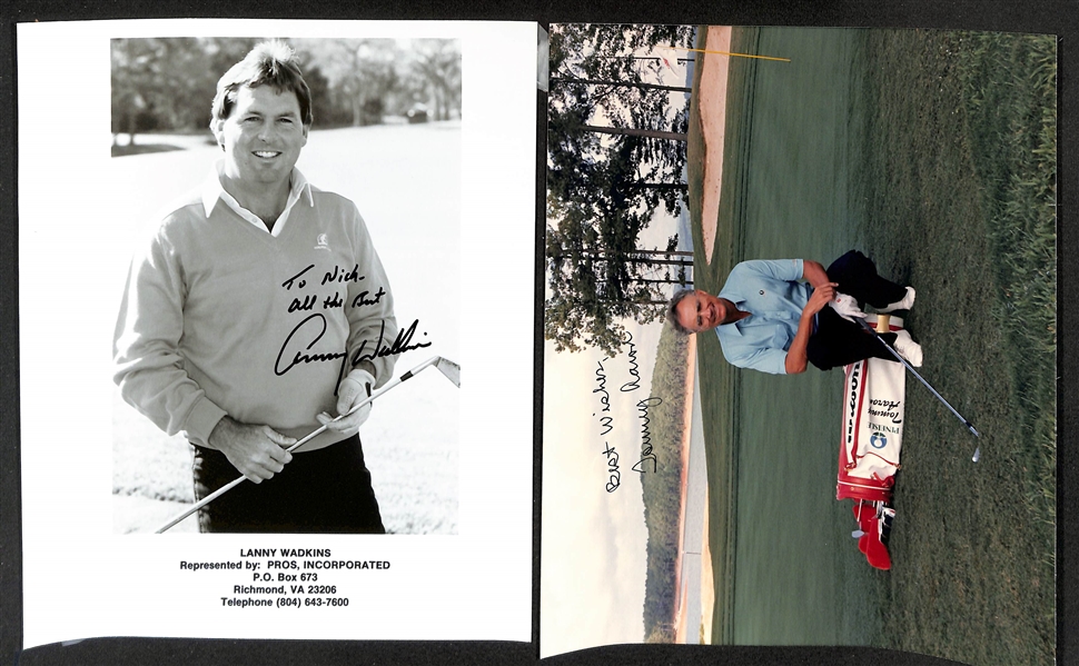Lot of (50+) Signed Golf Memorabilia (many personalized) w. Tom Watson, Curtis Strange, +(JSA Auction Letter)