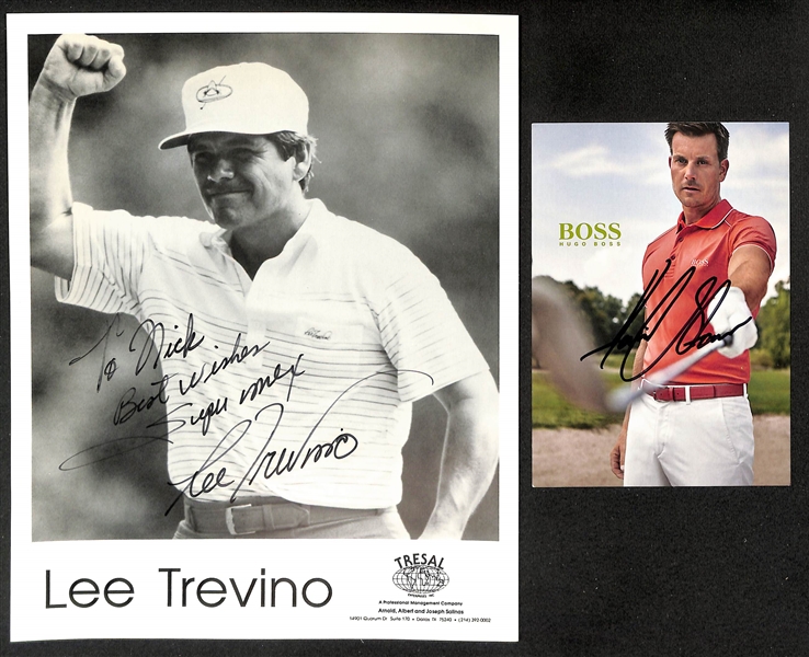 Lot of (56) Signed Golf Memorabilia (many personalized) w. Lee Trevino, Henrik Stenson +(JSA Auction Letter)