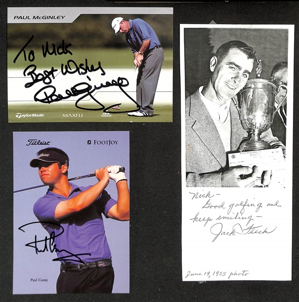Lot of (56) Signed Golf Memorabilia (many personalized) w. Lee Trevino, Henrik Stenson +(JSA Auction Letter)