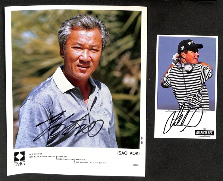 Lot of (56) Signed Golf Memorabilia (many personalized) w. Lee Trevino, Henrik Stenson +(JSA Auction Letter)