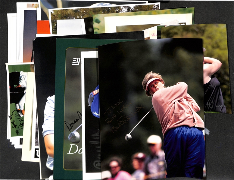 Lot of (66) Signed Female Golf Memorabilia (many personalized) w. Laura Davies, Paula Creamer, +(JSA Auction Letter)