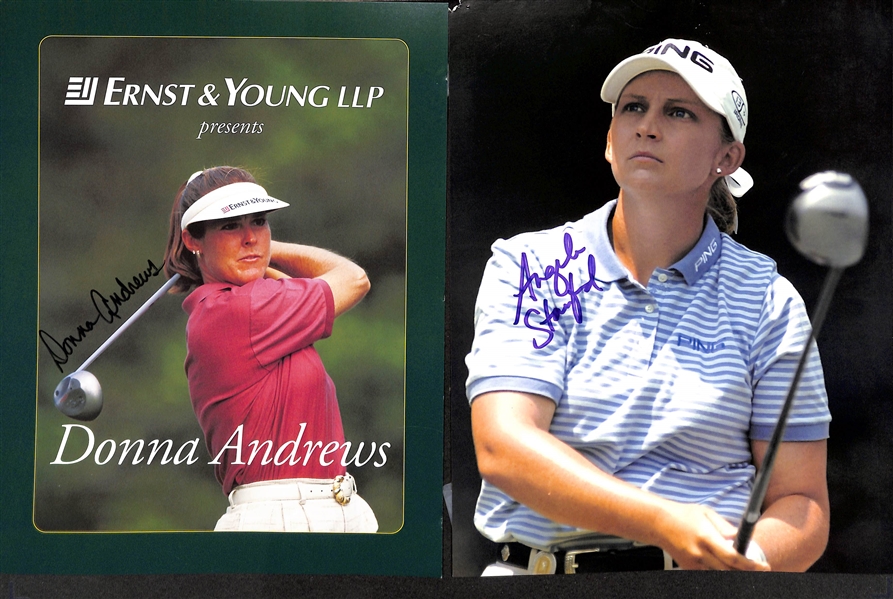 Lot of (66) Signed Female Golf Memorabilia (many personalized) w. Laura Davies, Paula Creamer, +(JSA Auction Letter)