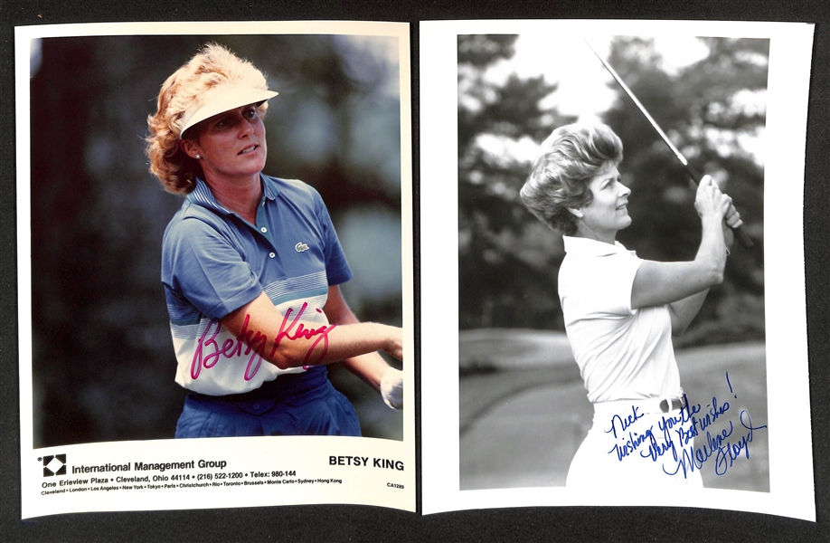Lot of (66) Signed Female Golf Memorabilia (many personalized) w. Laura Davies, Paula Creamer, +(JSA Auction Letter)