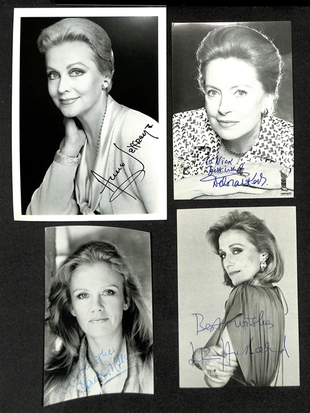 Lot of (70+) Signed Female Entertainer Prints (many personalized) w. Barbara Mandrell, Lily Tomlin + (JSA Auction Letter)