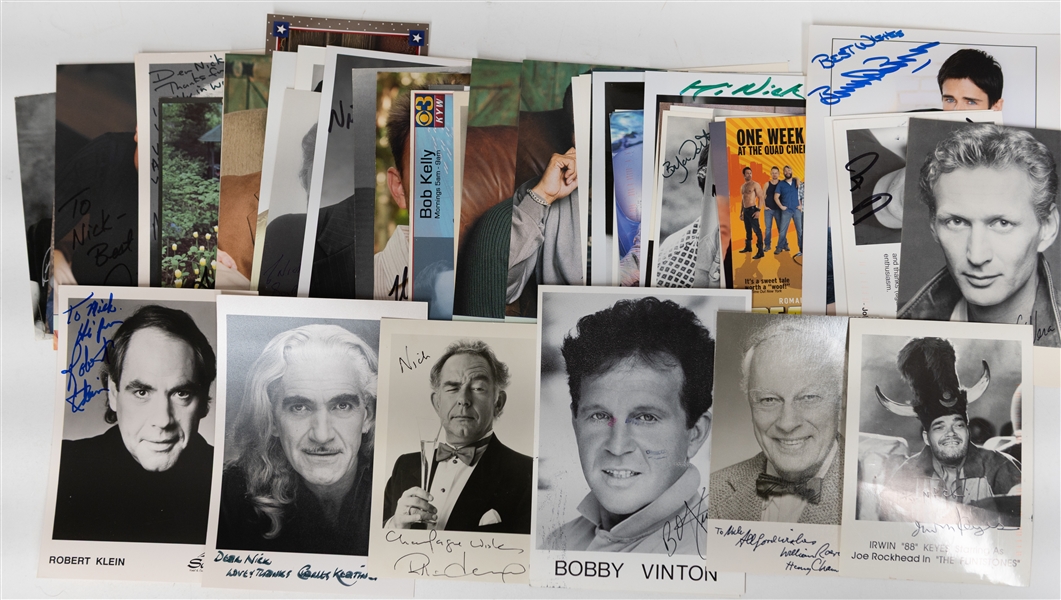 Lot of (65+) Signed Actor Prints & Photos (Many Personalized) w. Vincent Price, Robert Klein, Charles Keating, +(JSA Auction Letter)