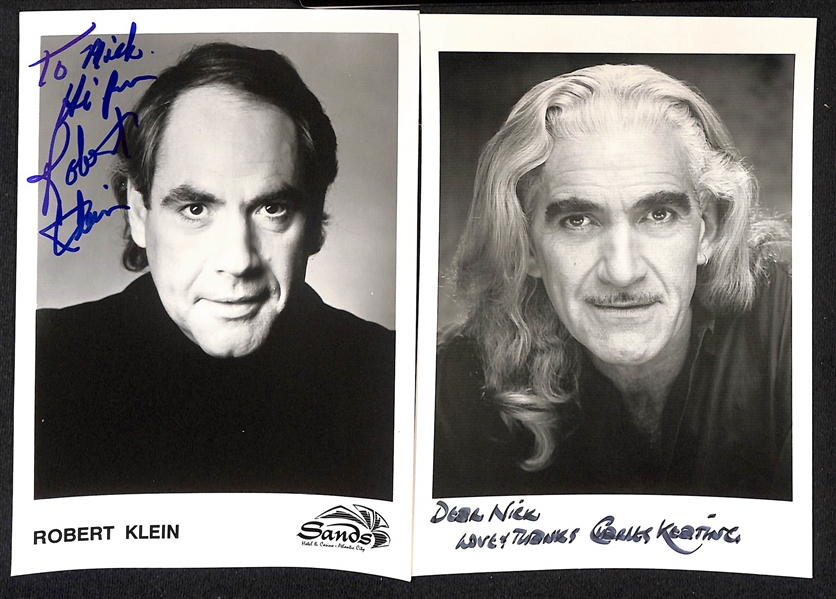 Lot of (65+) Signed Actor Prints & Photos (Many Personalized) w. Vincent Price, Robert Klein, Charles Keating, +(JSA Auction Letter)