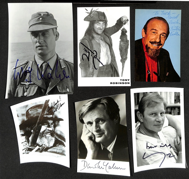 Lot of (80+) Actor Signed Photos w.  Robert Loggia, Ralph Bellamy, Jim Backus, More - JSA Auction Letter