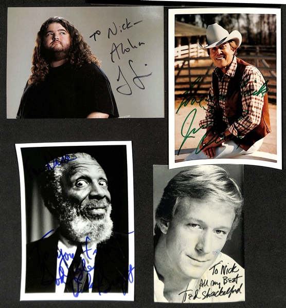 Lot of (80+) Actor Signed Photos w.  Robert Loggia, Ralph Bellamy, Jim Backus, More - JSA Auction Letter