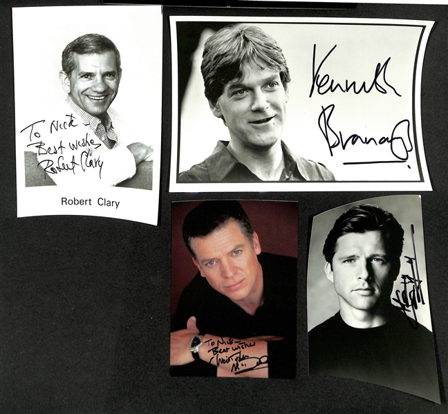 Lot of (80+) Actor Signed Photos w.  Robert Loggia, Ralph Bellamy, Jim Backus, More - JSA Auction Letter