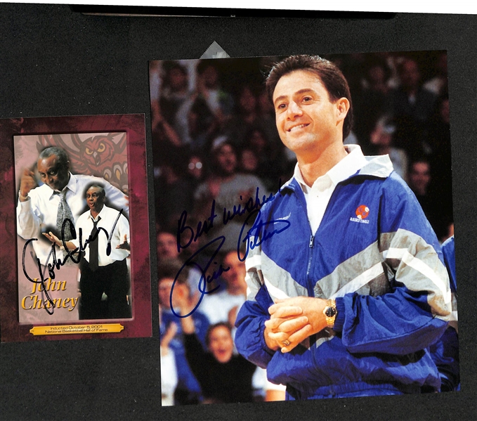 Lot of (65+) Mostly Basketball Coaches Signed Photographs w. John Chaney, Rick Pitino, Sweet Lou Dunbar, John Calipari, More - JSA Auction Letter