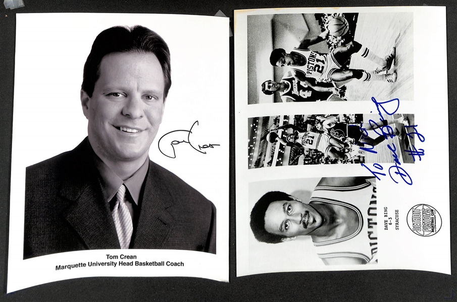 Lot of (65+) Mostly Basketball Coaches Signed Photographs w. John Chaney, Rick Pitino, Sweet Lou Dunbar, John Calipari, More - JSA Auction Letter