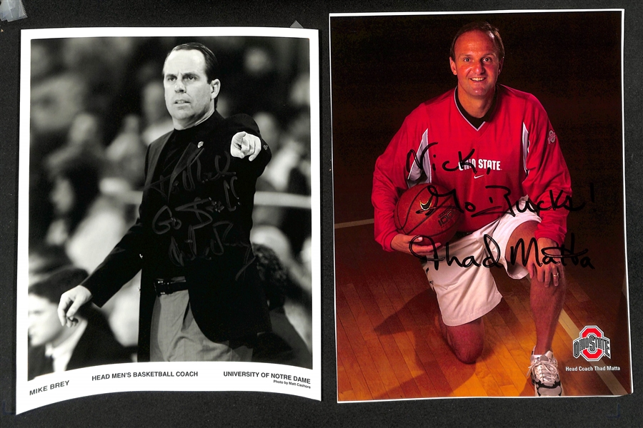 Lot of (65+) Mostly Basketball Coaches Signed Photographs w. John Chaney, Rick Pitino, Sweet Lou Dunbar, John Calipari, More - JSA Auction Letter