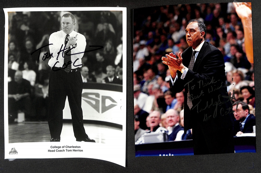 Lot of (65+) Mostly Basketball Coaches Signed Photographs w. John Chaney, Rick Pitino, Sweet Lou Dunbar, John Calipari, More - JSA Auction Letter