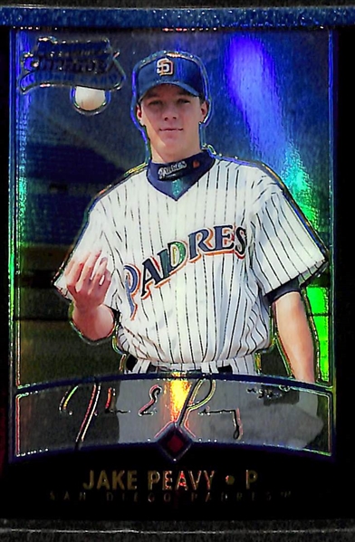2001 Bowman Chrome Near Complete Baseball Card Set - Missing Only Pujols and Ichiro Rookies! (19 Rookie Autographs and Reyes, Peavy Rookie Refractors) 
