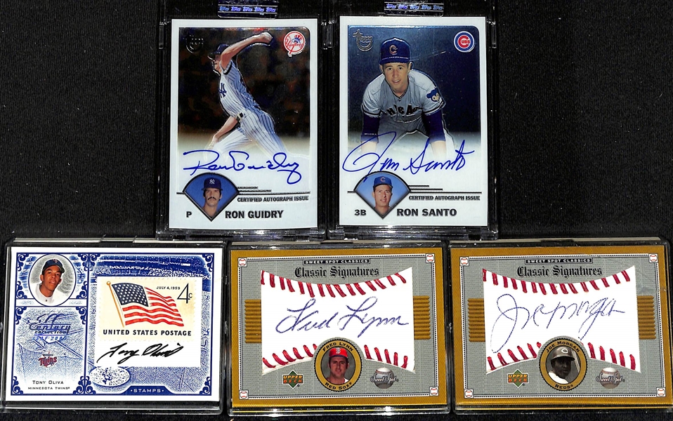 Lot of (19) Autographed Baseball Cards w. Joe Morgan & Fred Lynn