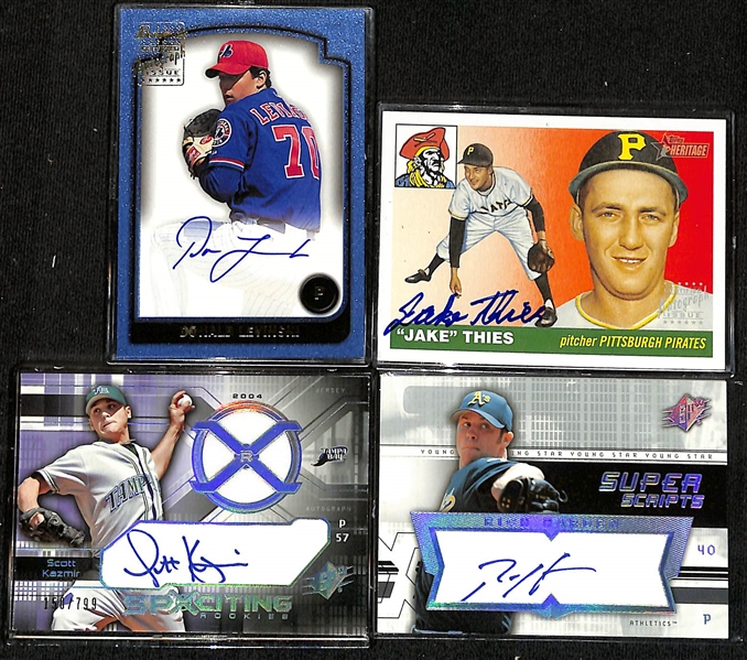 Lot of (59) Autographed Baseball Cards w. Zack Greinke, Jose Reyes, Dontrell Willis