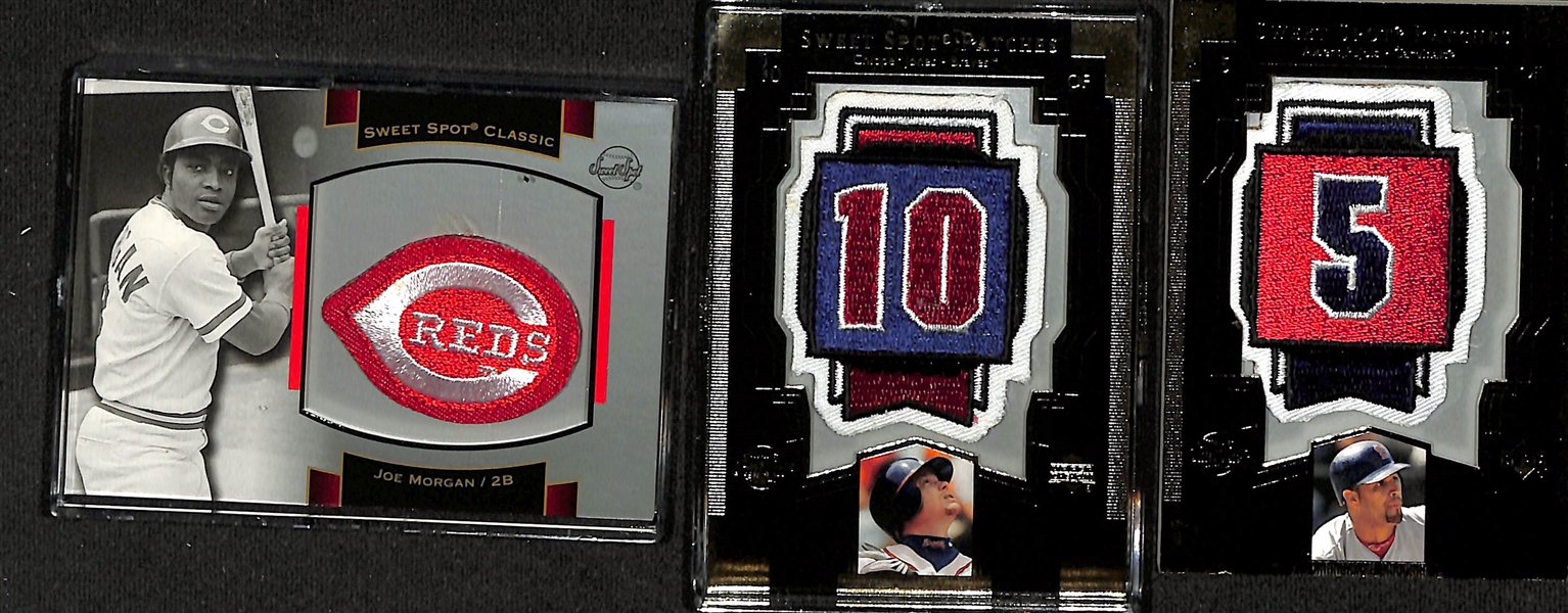 Lot of (43) Baseball Relic Cards w. Mike Piazza, Ozzie Smith, Bob Feller