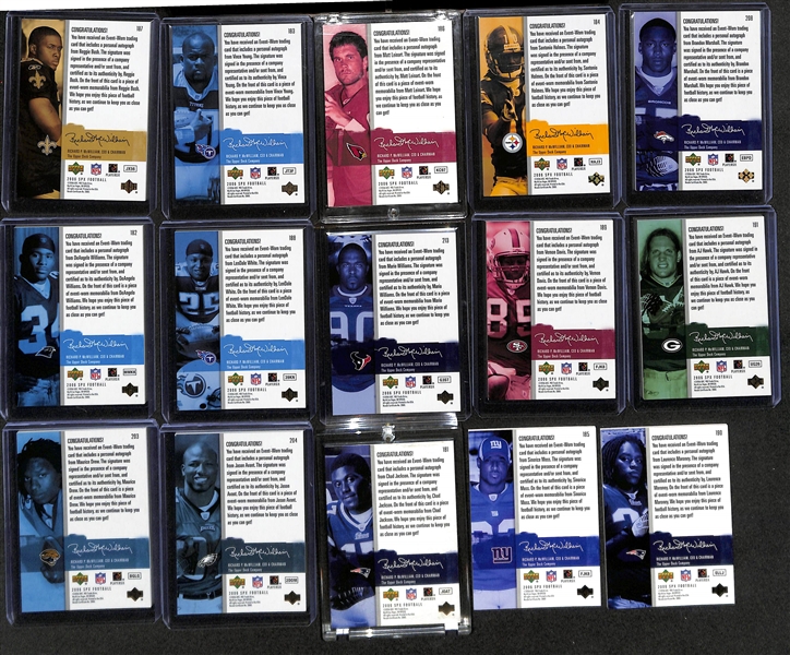 2006 Upper Deck SPx NFL Football Complete Set (#1-#213) Inc. (33) Rookie Jersey Autographs w.  Reggie Bush #/99,  Vince Young, Maurice Jones-Drew, Matt Leinart #/399, S. Holmes, B. Marshall, Mario...