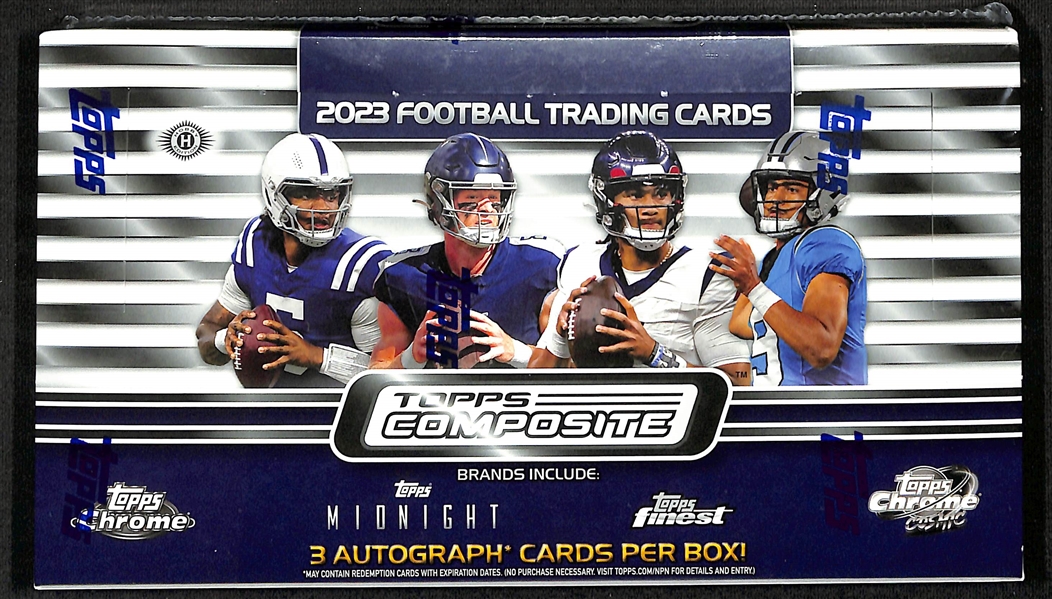 Factory Sealed 2023 Topps Composite Football Hobby Box - Debut Edition