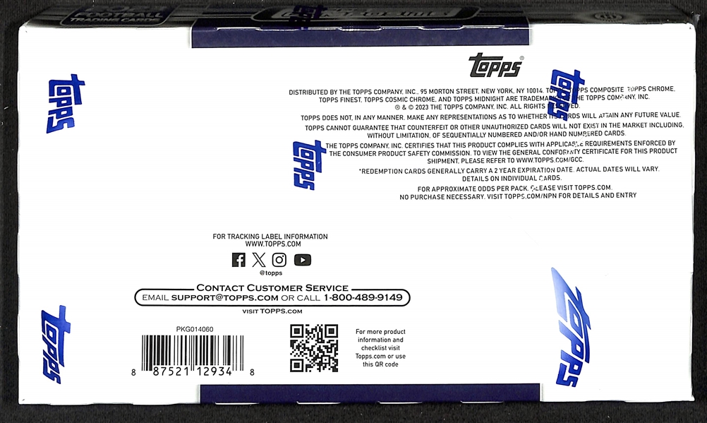 Factory Sealed 2023 Topps Composite Football Hobby Box - Debut Edition