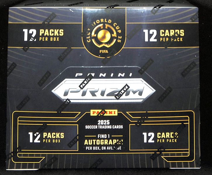 Factory Sealed 2025 Panini Prizm FIFA Club World Cup Soccer Hobby Box