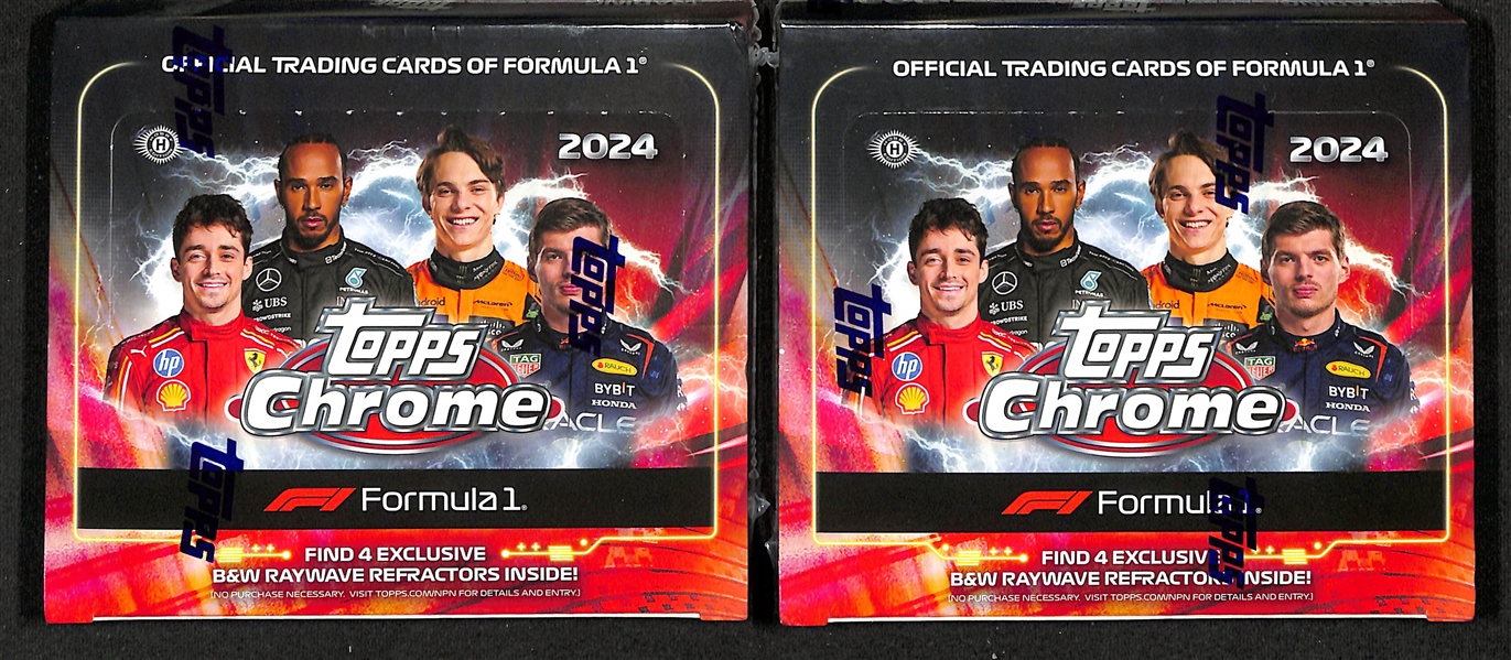 Lot of (2) Factory Sealed 2004 Topps Chrome F1 Qualifying Lap Hobby Boxes
