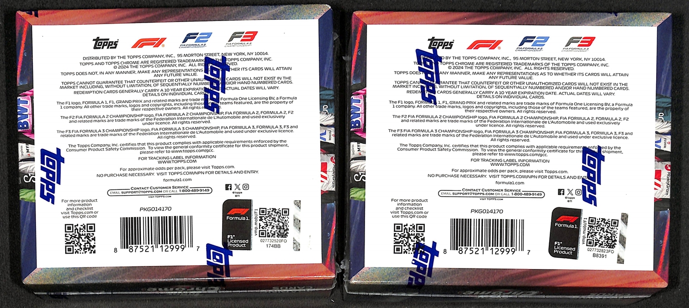 Lot of (2) Factory Sealed 2004 Topps Chrome F1 Qualifying Lap Hobby Boxes