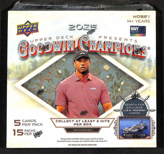 Factory Sealed 2025 Upper Deck Goodwin Champions Hobby Box