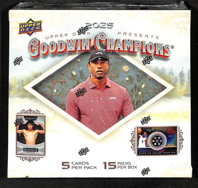 Factory Sealed 2025 Upper Deck Goodwin Champions Hobby Box