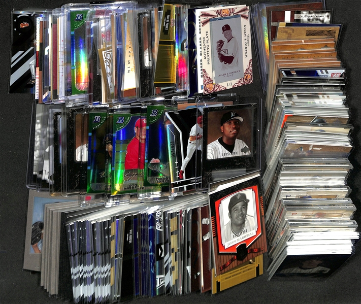 200+ Baseball Numbered Insert Cards w. 2 Printing Plates & Many Stars (Babe Ruth, Willie Mays, Nolan Ryan, Albert Pujols, +)