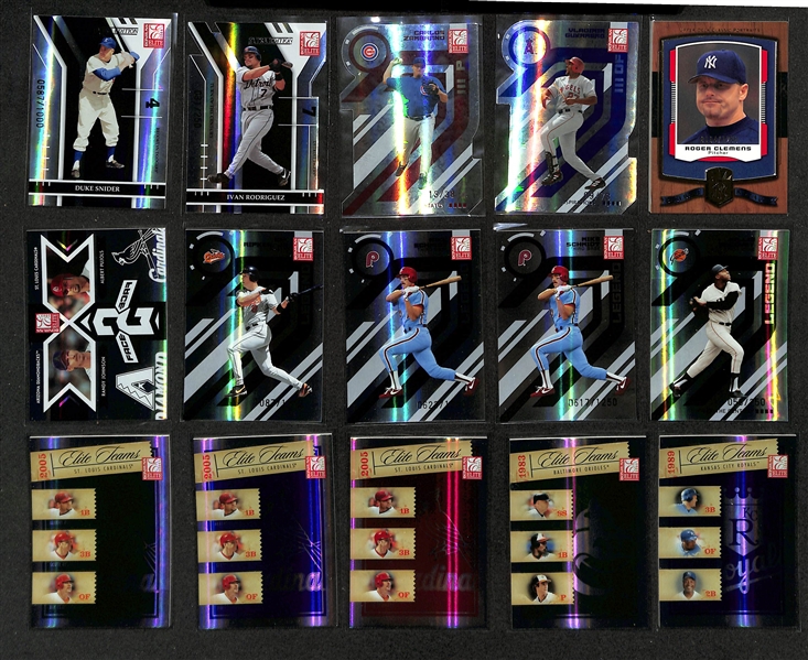 200+ Baseball Numbered Insert Cards w. 2 Printing Plates & Many Stars (Babe Ruth, Willie Mays, Nolan Ryan, Albert Pujols, +)