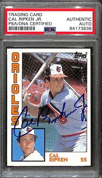 Signed 1984 Topps Cal Ripken Card (PSA/DNA Authenticated)