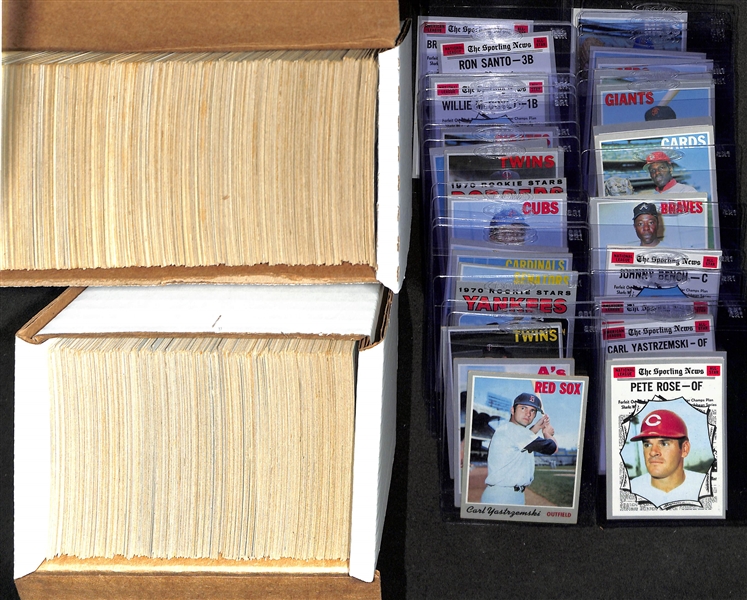 1970 Topps Complete Baseball Card Set (All 720 Cards), Inc. Nolan Ryan, Thurman Munson Rookie, + (Mostly EX or Better Condition)