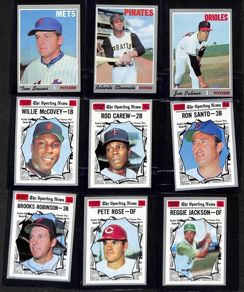 1970 Topps Complete Baseball Card Set (All 720 Cards), Inc. Nolan Ryan, Thurman Munson Rookie, + (Mostly EX or Better Condition)