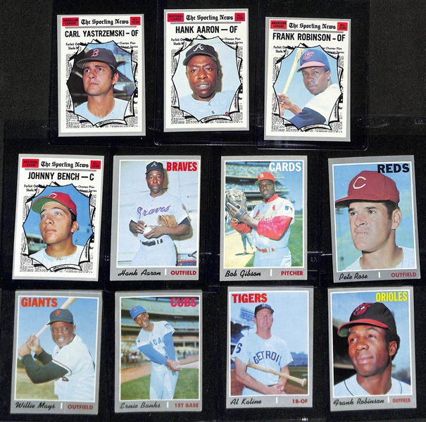 1970 Topps Complete Baseball Card Set (All 720 Cards), Inc. Nolan Ryan, Thurman Munson Rookie, + (Mostly EX or Better Condition)