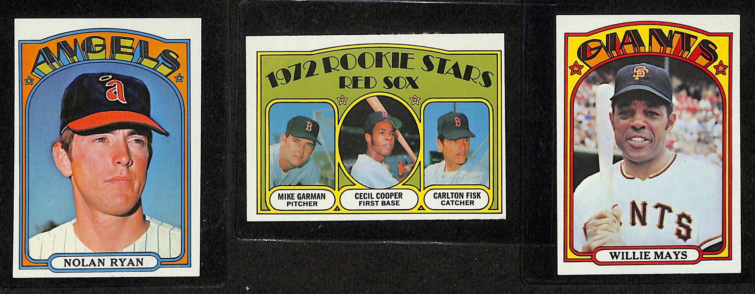 1972 Topps Complete Baseball Card Set (All 787 Cards), Inc. Nolan Ryan, Carlton Fisk Rookie, Willie Mays, Hank Aaron, + (Mostly EX or Better Condition)