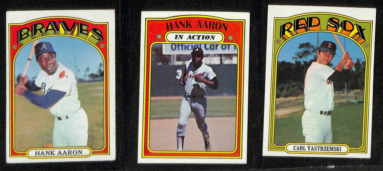 1972 Topps Complete Baseball Card Set (All 787 Cards), Inc. Nolan Ryan, Carlton Fisk Rookie, Willie Mays, Hank Aaron, + (Mostly EX or Better Condition)