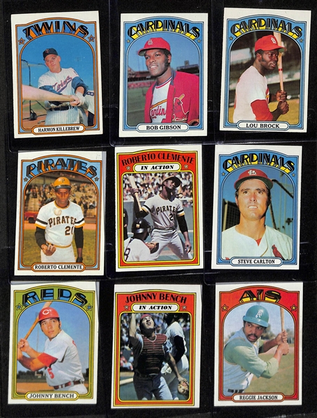 1972 Topps Complete Baseball Card Set (All 787 Cards), Inc. Nolan Ryan, Carlton Fisk Rookie, Willie Mays, Hank Aaron, + (Mostly EX or Better Condition)