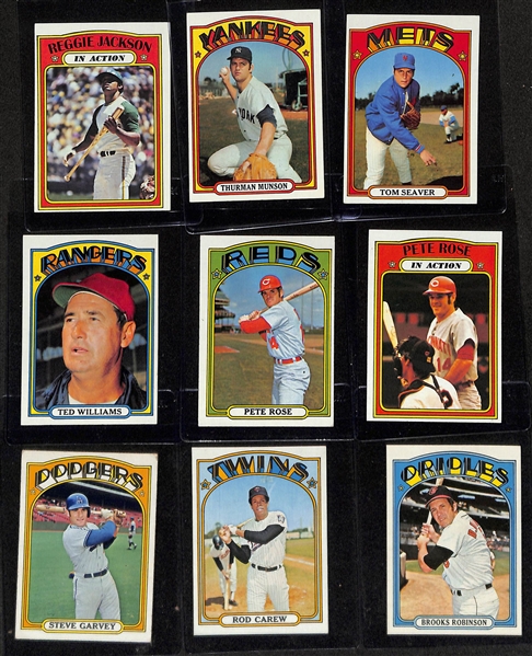 1972 Topps Complete Baseball Card Set (All 787 Cards), Inc. Nolan Ryan, Carlton Fisk Rookie, Willie Mays, Hank Aaron, + (Mostly EX or Better Condition)