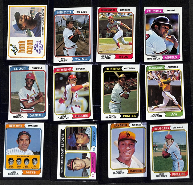 1974 Topps Complete Baseball Card Set (All 660 Cards), Inc. Dave Winfield Rookie, Nolan Ryan, Dave Parker Rookie, + (Mostly EX or Better Condition)