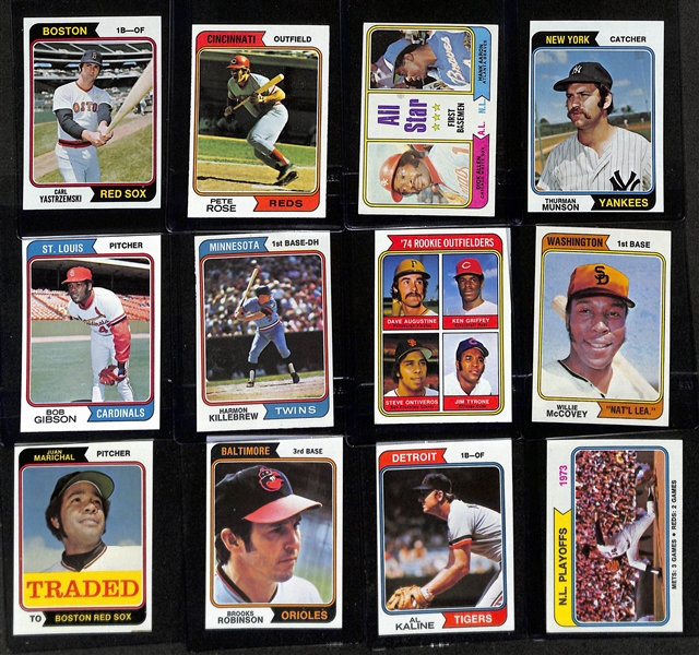 1974 Topps Complete Baseball Card Set (All 660 Cards), Inc. Dave Winfield Rookie, Nolan Ryan, Dave Parker Rookie, + (Mostly EX or Better Condition)