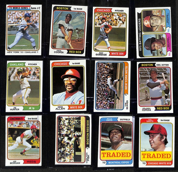 1974 Topps Complete Baseball Card Set (All 660 Cards), Inc. Dave Winfield Rookie, Nolan Ryan, Dave Parker Rookie, + (Mostly EX or Better Condition)