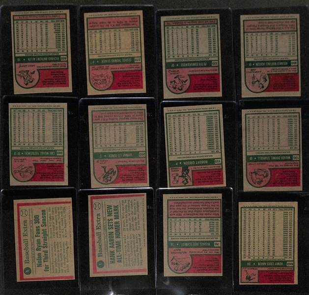 1975 Topps Complete Baseball Card Set (All 660 Cards), Inc. George Brett Rookie (SGC 7), Robin Yount Rookie (SGC 6.5), Gary Carter Rookie (SGC 7.5), Nolan Ryan (SGC 4), Strikeout...